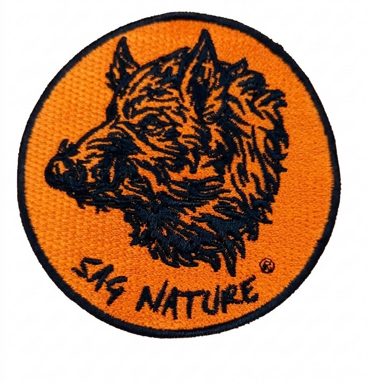 4901004 - PATCH TOPPA TESTA CINGHIALE - DIAMETRO 8,5 CM - SAG NATURE