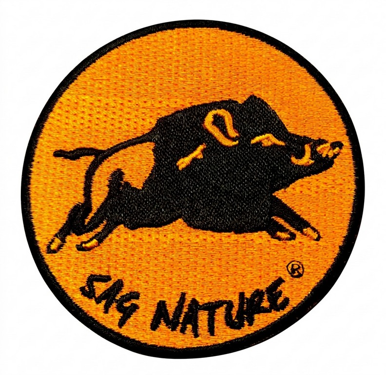 4901005 - PATCH TOPPA CINGHIALE CORPO INTERO - DIAMETRO 8,5 CM - SAG NATURE