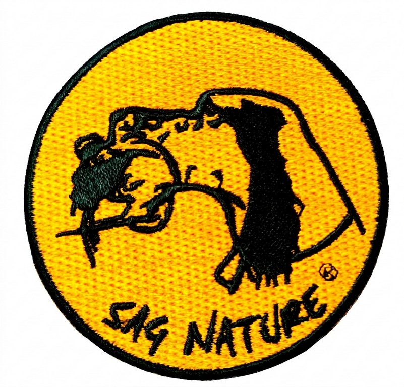 4901016 - PATCH TOPPA TESTA SETTER CON BECCACCIA ABBOCCATA - DIAMETRO 8,5 CM - SAG NATURE