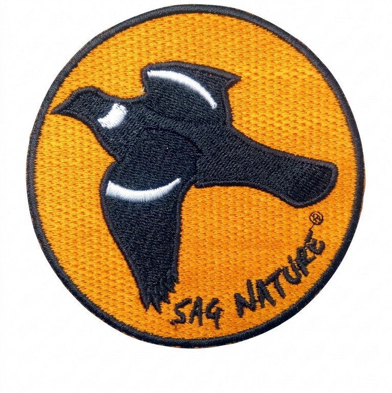 4901022 - PATCH TOPPA COLOMBACCIO IN VOLO - DIAMETRO 8,5 CM - SAG NATURE