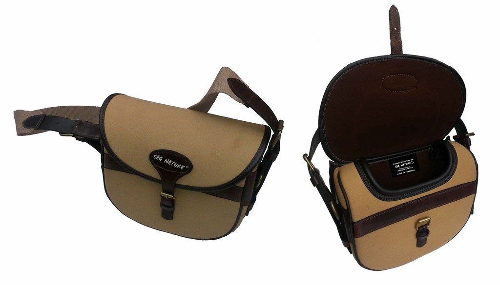 6001002 - BORSA IN CANVAS COMPLETA DI TRACOLLA - CM 28,5X24X10,5 - SAG NATURE