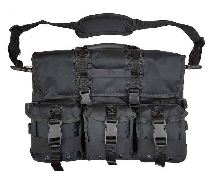 6201002 - BORSA TACTICAL - 3 TASCHE ESTERNE ANTERIORI - 8 COMPARTI INTERNI DI VARIE MISURE - 1 TASCA POSTERIORE - MIS. 45X31X20 CM - SAG NATURE