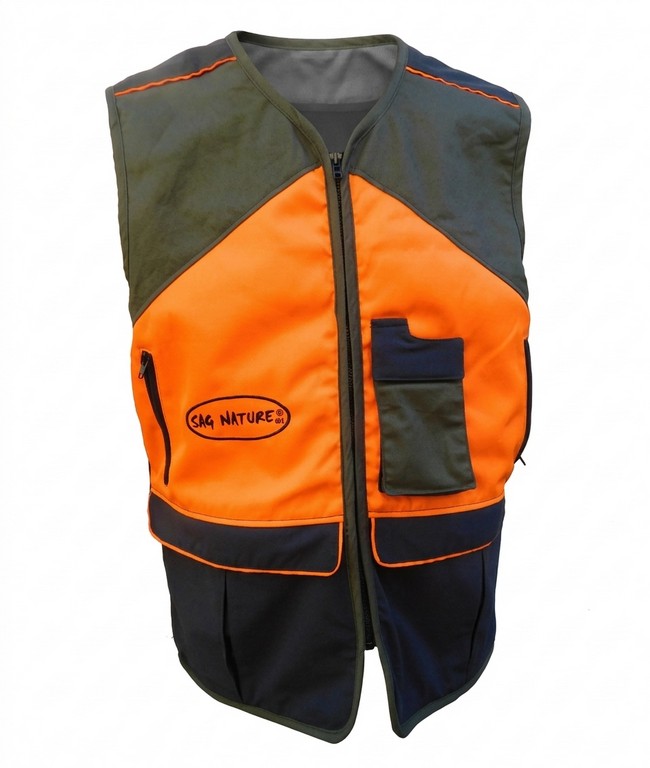 0102009 - GILET ANTARES IN COTONE ELASTICIZZATO E KEVLAR - DALLA TG S ALLA TG 5XL - SAG NATURE