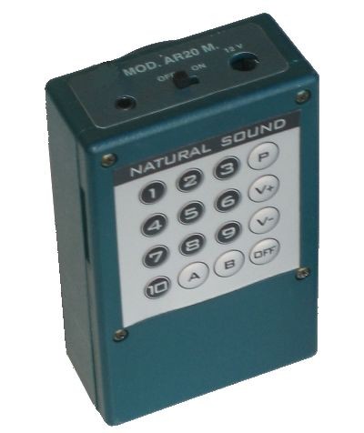 0205006 - RIPRODUTTORE DIGITALE NATURAL SOUND AR20 MIXER CON SCHEDA 20 CANTI - MIS. 10X6X3 CM - MADE IN ITALY - NATURAL SOUND