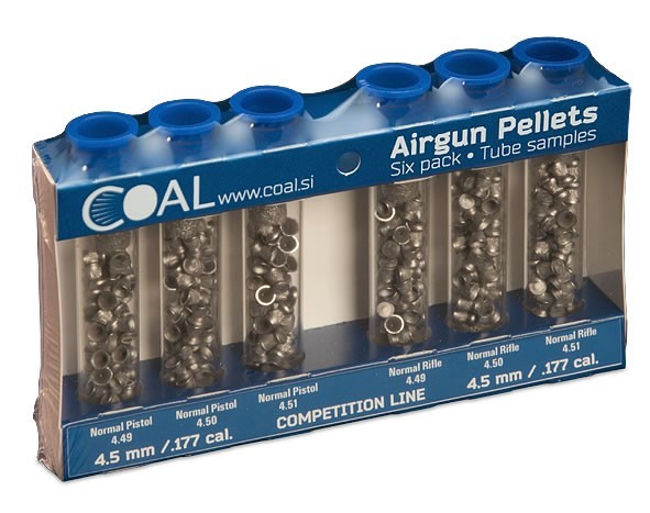 0502004 - KIT DI 6 PALLINI ARIA COMPRESSA PER SPORT E COMPETIZIONE - 4,50 MM - LAOC