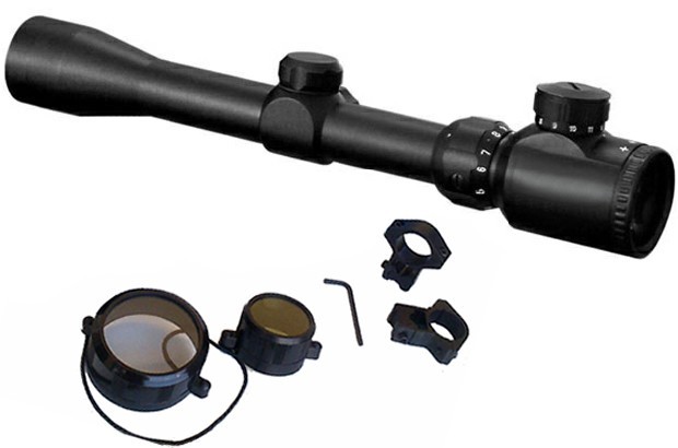 0801070 - OTTICA 3-9x32E CON RETICOLO ILLUMINATO COMPLETA DI ATTACCHI - LOWCOSTOT