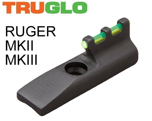 0806272 - MIRINO FRONTALE VERDE PER PISTOLA RUGER - MKII - MKIII - MKIV - 22/45 - BROWNING BUCK MARK - TG965G - TRUGLO