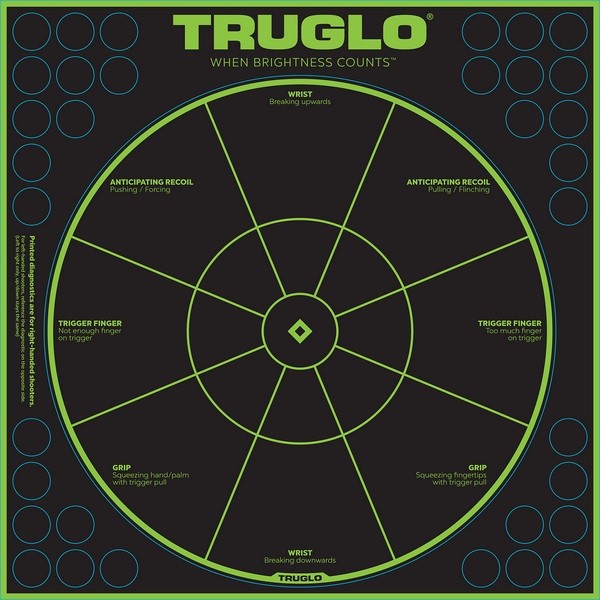 0806338 - BERSAGLIO DIAGNOSTICO TRU-SEE PER PISTOLE - CON 6 FOGLI PER CONFEZIONE - TG15A6 - TRUGLO