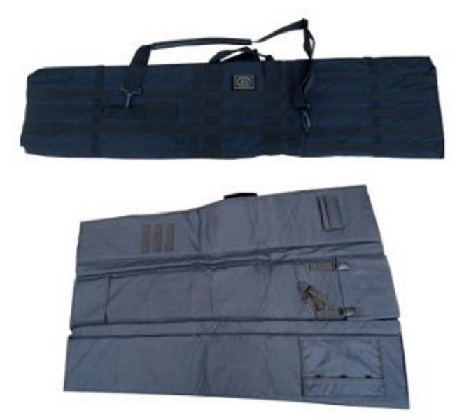 1705065 - FODERO TACTICAL IN CORDURA WATERPROOF NERO PER CARABINE - ESTENDIBILE UTILIZZABILE COME TAPPETO DA TIRO, TASCA INTERNA E TRACOLLA REGOLABILE CM 132X33 - ART. SNIPER 1