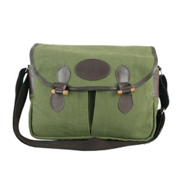 1708065 - BORSA IN CANVAS CON CARNIERE PORTA DOCUMENTI 2 TASCHE ESTERNE E TRACOLLA CM 37X28X11 - ART. BORSA QUAGLIA