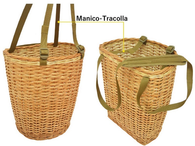 1708081 - CESTO IN VIMINI PER FUNGHI - MISURE 30X31X22,5 CM - 13 LITRI - RNG-6M