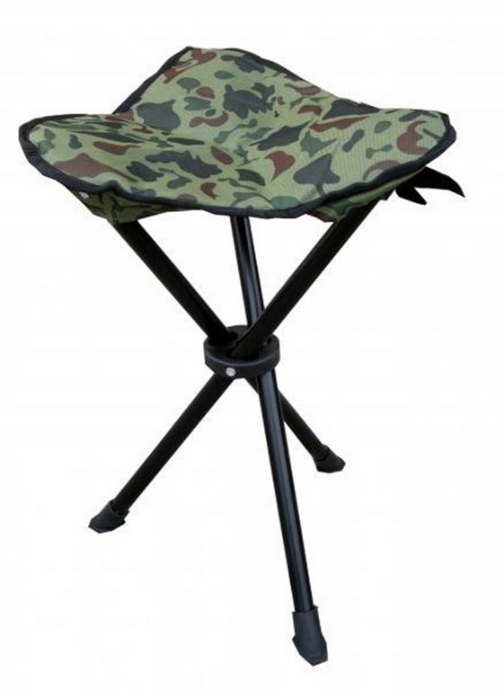 1709058 - SGABELLO TREPIEDI IN METALLO CON SEDUTA IMBOTTITA COLORE MIMETICO - ART. CS01B CAMO
