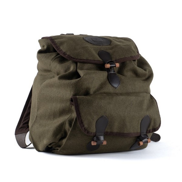 1709065 - ZAINO IN LODEN E PELLE CON INTERNO IMPERMEABILE REMOVIBILE CM 50X47 - ART. LODEN 02