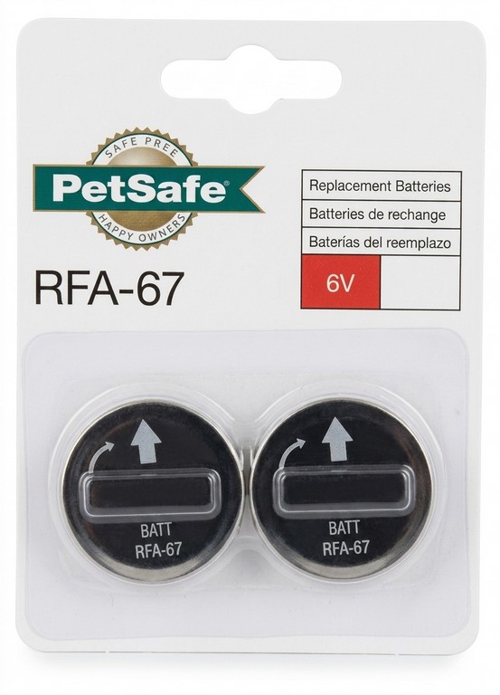2601030 - BLISTER DUE BATTERIE PER COLLARE ANTIABBAIO ARTICOLO 2601024 ED ARTICOLO 2601008 - RFA-67D-11 - PET SAFE -