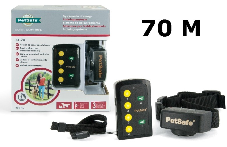 2601057 - SISTEMA ADDETRAMENTO IMPERMEABILE - 70 MT - 12 LIVELLI - RICARICABILE - CANI SUPERIORI A 3,6 KG - PET SAFE - PDT45-13481