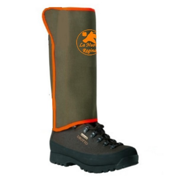 2902018 - GHETTA / GHETTE GRIZZLY GREEN ORANGE ESTREMAMENTE RESISTENTE E LEGGERA - VERDE CON BORDO ARANCIONE - LA NUOVA REGINA