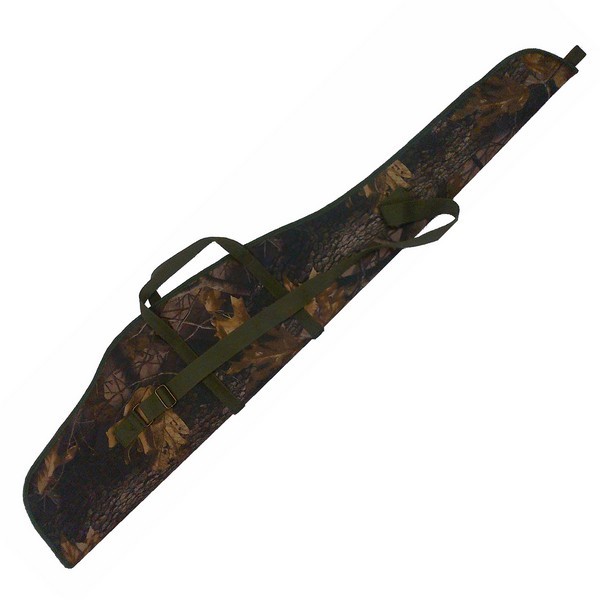 6001004 - FODERO PER CARABINA CON OTTICA IMBOTTITO COMPLETO DI TRACOLLA - COLORE BOSCO - CM 131 - SAG NATURE