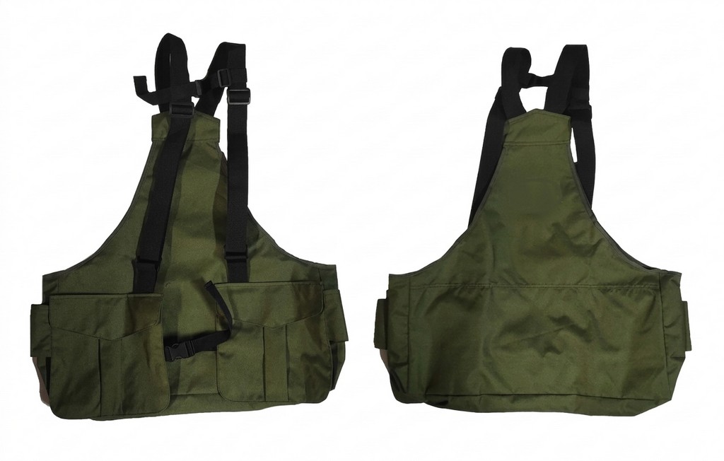 9903015 - TRISACCA DRESSEUR IN CORDURA 300D CON LOGO A COLORI STAMPATO - CHIUSURA E REGOLAZIONE AL TORACE - SAG NATURE